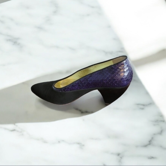 VTG Walter Steiger suede and snakeskin - Picture 4 of 10